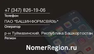 Кто звонил с 3478261906 - регион и оператор
